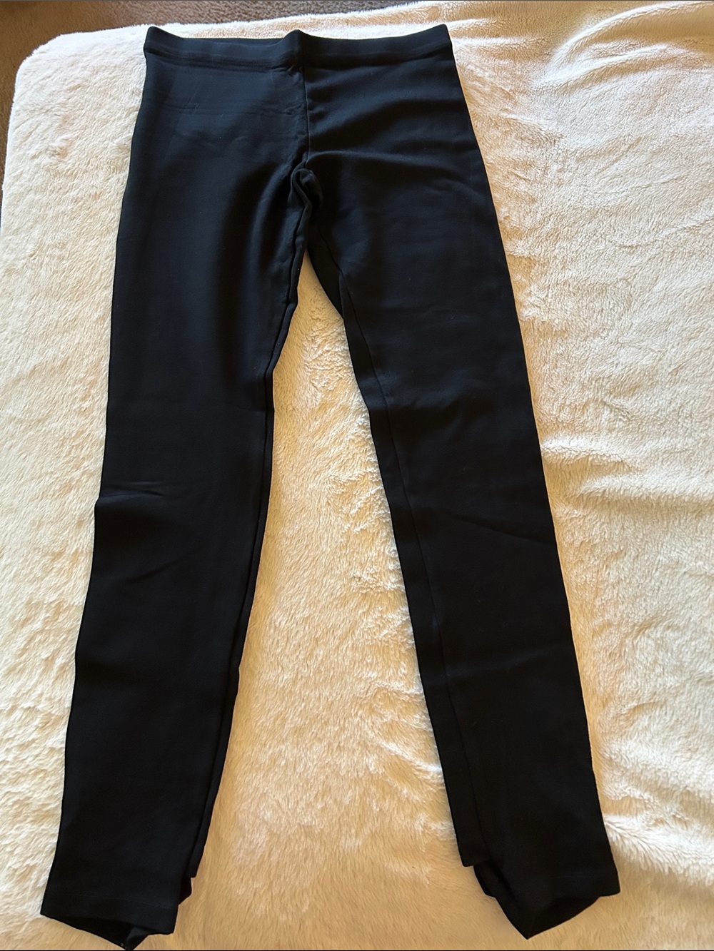 Women's Black High-Rise Stretch Stirrup Leggings